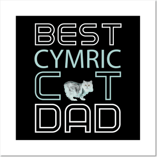 Best Cymric Cat Dad Posters and Art